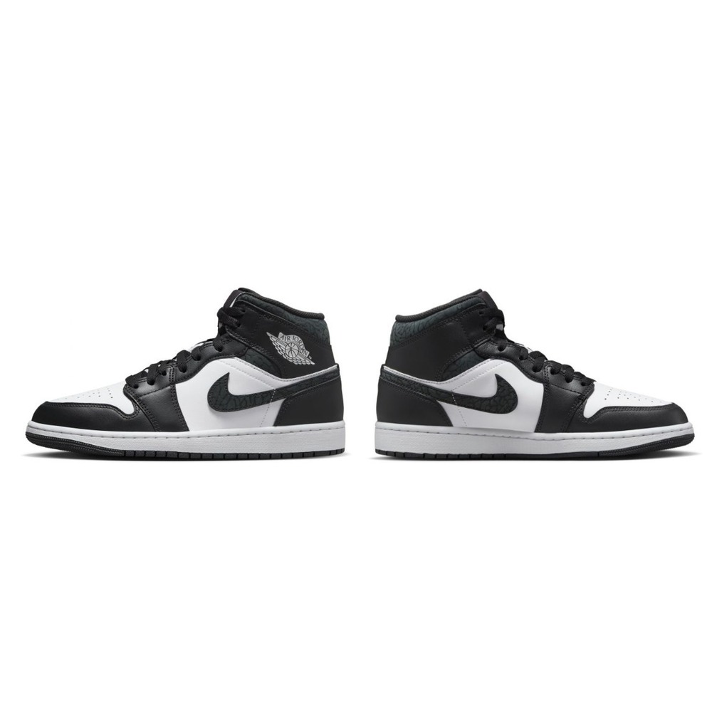 Air Jordan 1 Mid SE "Panda Elephant" Men's Sneakers FB9911-001 Size US 8.5